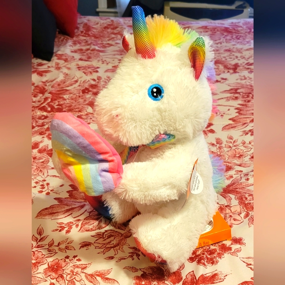 12" Animated/Speaking Rainbow Unicorn 🦄Plush Peek A Boo, New